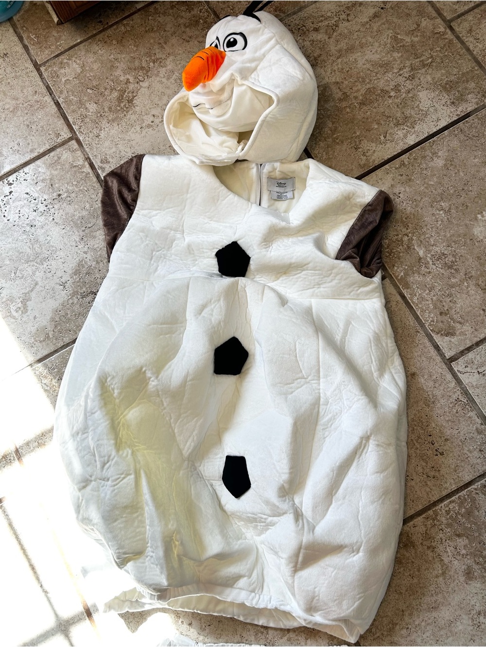 DISNEY FROZEN OLAF DELUXE COSTUME Head/Halloween Adult Snowman men's large